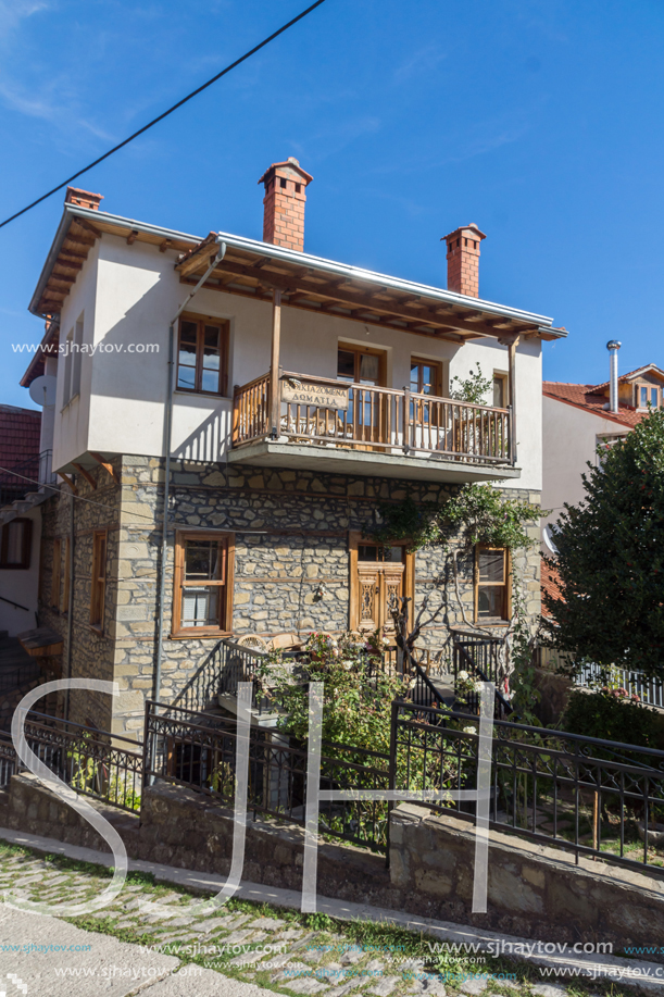 METSOVO, EPIRUS, GREECE - OCTOBER 19, 2013: Autumn view of village of Metsovo near city of Ioannina, Epirus Region, Greece