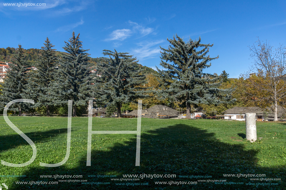 METSOVO, EPIRUS, GREECE - OCTOBER 19, 2013: Autumn view of village of Metsovo near city of Ioannina, Epirus Region, Greece