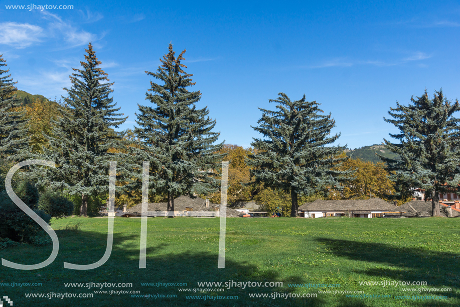 METSOVO, EPIRUS, GREECE - OCTOBER 19, 2013: Autumn view of village of Metsovo near city of Ioannina, Epirus Region, Greece