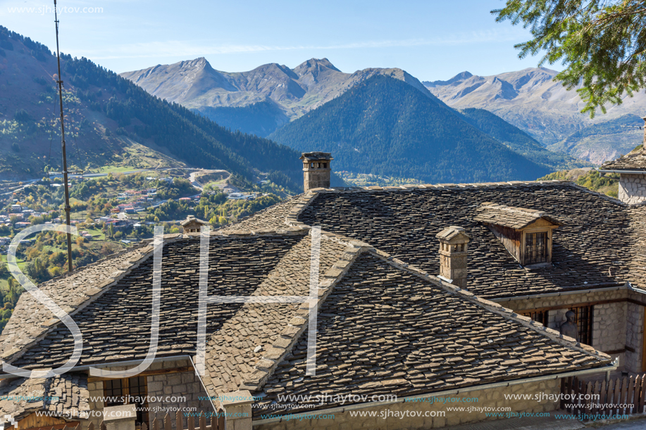 METSOVO, EPIRUS, GREECE - OCTOBER 19, 2013: Autumn view of village of Metsovo near city of Ioannina, Epirus Region, Greece