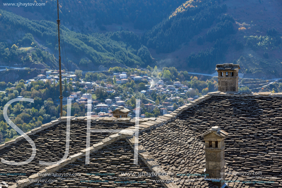 METSOVO, EPIRUS, GREECE - OCTOBER 19, 2013: Autumn view of village of Metsovo near city of Ioannina, Epirus Region, Greece