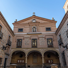 MADRID, SPAIN - JANUARY 22, 2018:  Amazing view of Church of San Gines in City of Madrid, Spain
