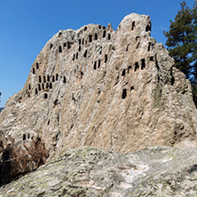 Antique Thracian Sanctuary Eagle Rocks near town of Ardino, Kardzhali Region, Bulgaria