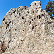 Antique Thracian Sanctuary Eagle Rocks near town of Ardino, Kardzhali Region, Bulgaria