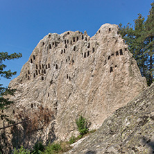 Antique Thracian Sanctuary Eagle Rocks near town of Ardino, Kardzhali Region, Bulgaria