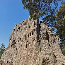 Antique Thracian Sanctuary Eagle Rocks near town of Ardino, Kardzhali Region, Bulgaria