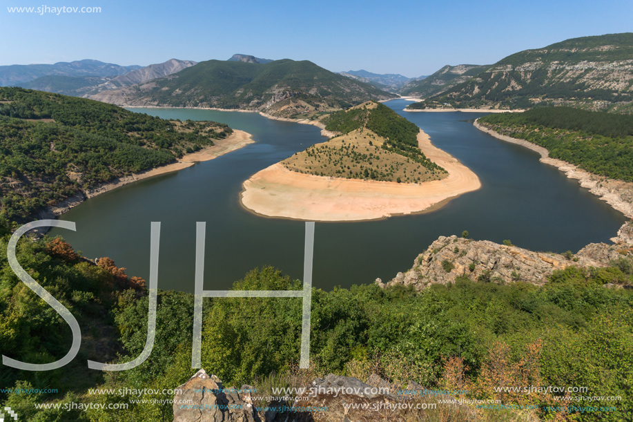 Amazing Landscape of Arda River meander and Kardzhali Reservoir, Bulgaria