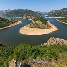 Amazing Landscape of Arda River meander and Kardzhali Reservoir, Bulgaria