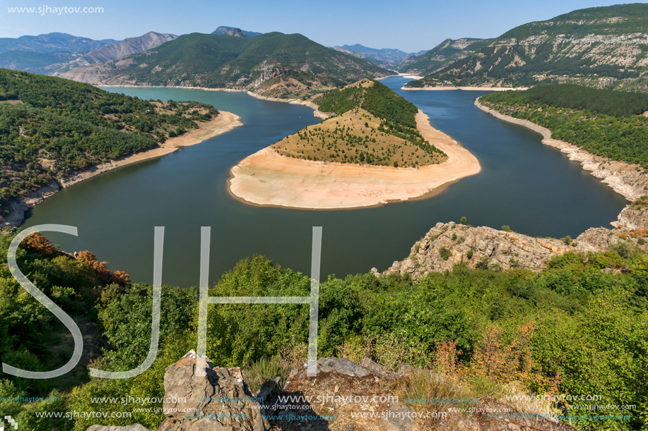 Amazing Landscape of Arda River meander and Kardzhali Reservoir, Bulgaria