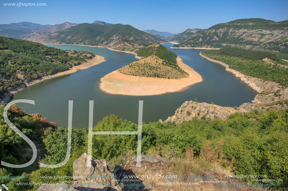 Amazing Landscape of Arda River meander and Kardzhali Reservoir, Bulgaria