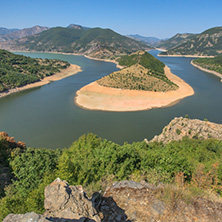 Amazing Landscape of Arda River meander and Kardzhali Reservoir, Bulgaria