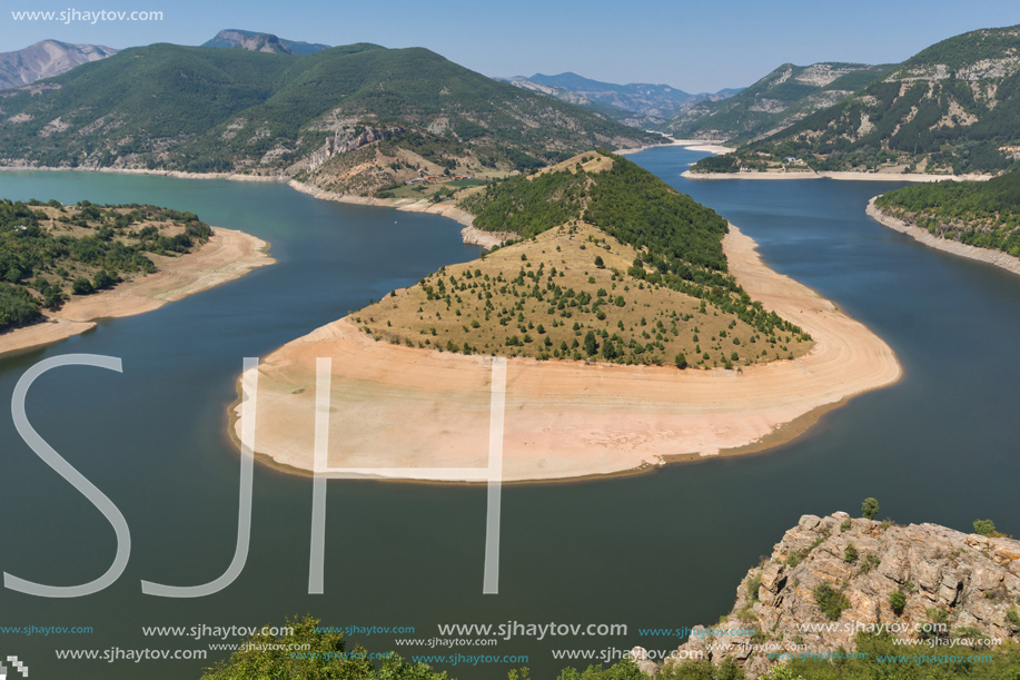 Amazing Landscape of Arda River meander and Kardzhali Reservoir, Bulgaria