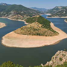 Amazing Landscape of Arda River meander and Kardzhali Reservoir, Bulgaria