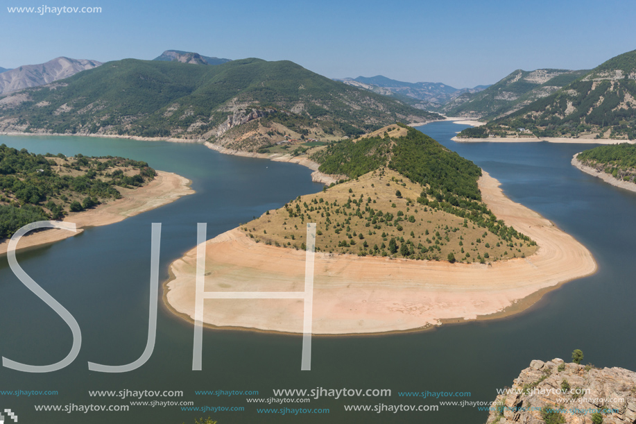 Amazing Landscape of Arda River meander and Kardzhali Reservoir, Bulgaria