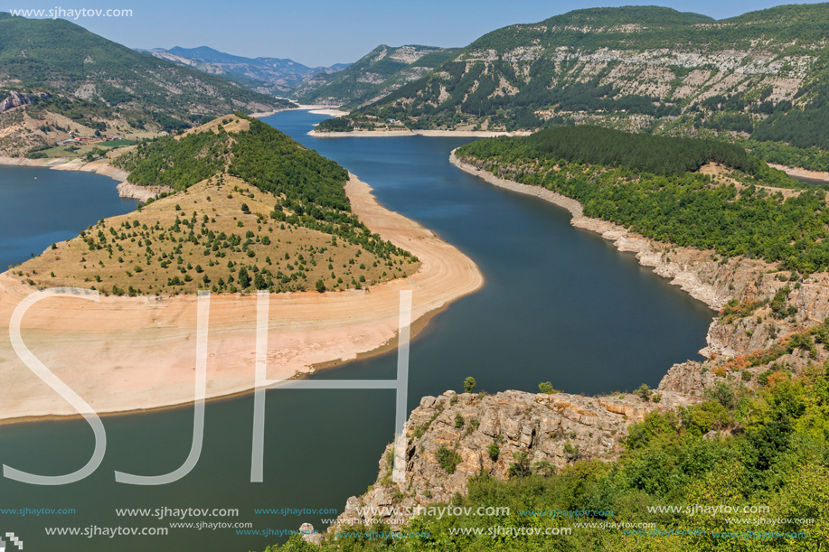 Amazing Landscape of Arda River meander and Kardzhali Reservoir, Bulgaria