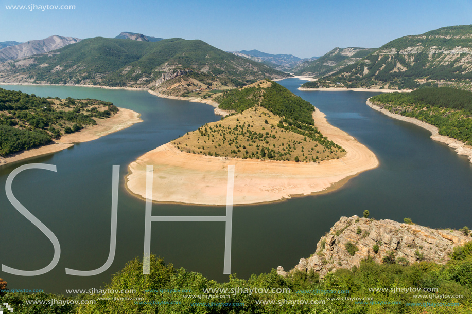 Amazing Landscape of Arda River meander and Kardzhali Reservoir, Bulgaria