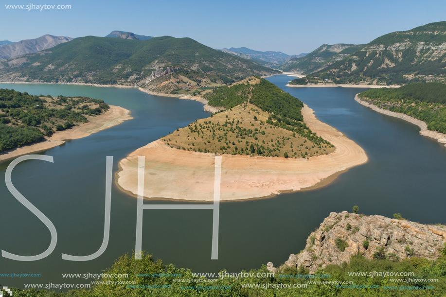 Amazing Landscape of Arda River meander and Kardzhali Reservoir, Bulgaria