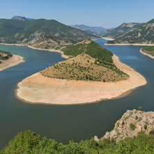 Amazing Landscape of Arda River meander and Kardzhali Reservoir, Bulgaria