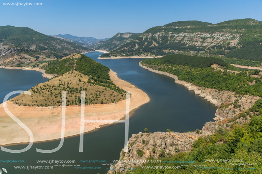 Amazing Landscape of Arda River meander and Kardzhali Reservoir, Bulgaria