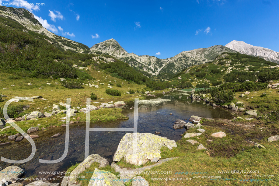 Amazing Landscape with Mountain River and Hvoynati Peaks, Pirin Mountain, Bulgaria