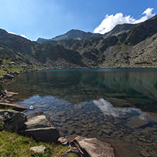 Amazing Landscape with Fish Banderitsa Lake, Pirin Mountain, Bulgaria