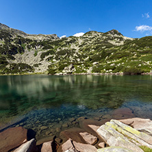 Amazing Landscape with Fish Banderitsa Lake, Pirin Mountain, Bulgaria
