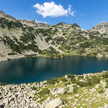 Amazing Landscape with Fish Banderitsa Lake, Pirin Mountain, Bulgaria