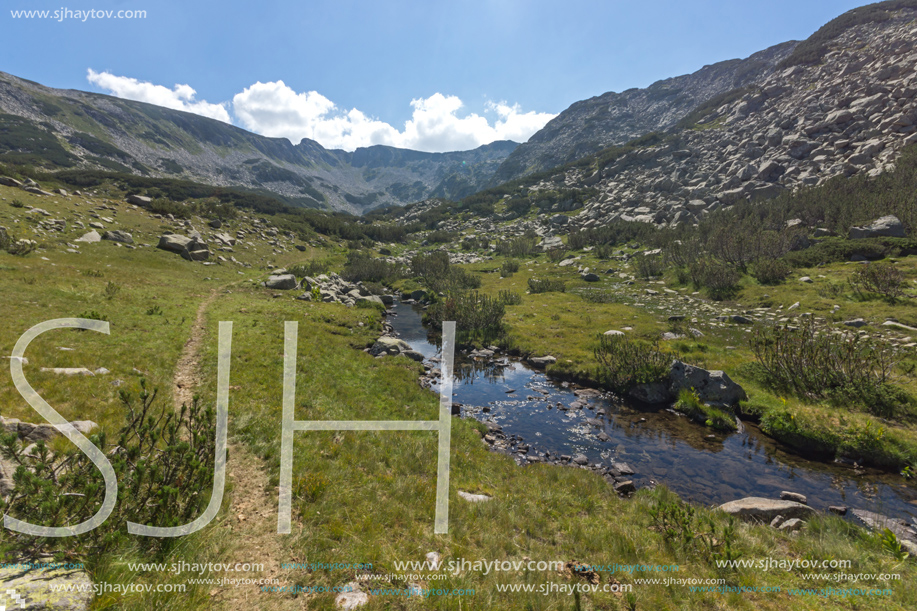 Amazing Landscape with mountain river, Pirin Mountain, Bulgaria