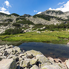 Amazing Landscape with mountain Lake, Pirin Mountain, Bulgaria