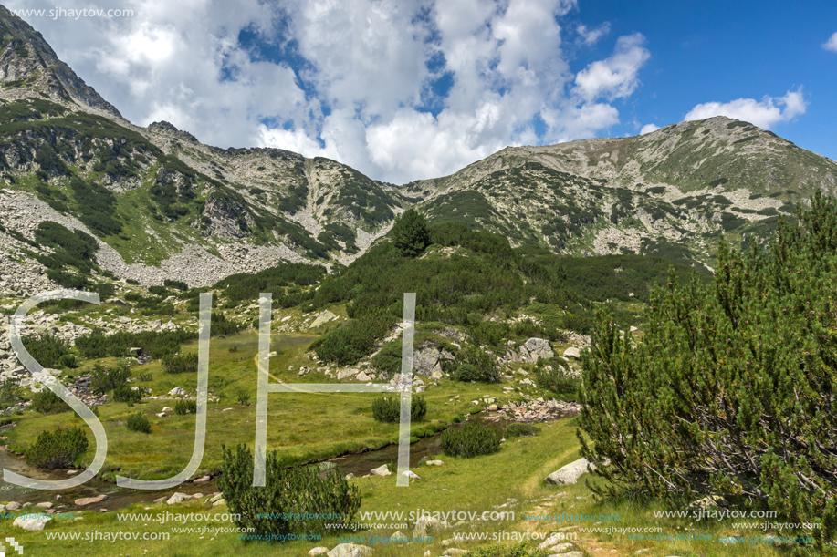 Amazing Landscape with Muratov Peak and Mountain River, Pirin Mountain, Bulgaria