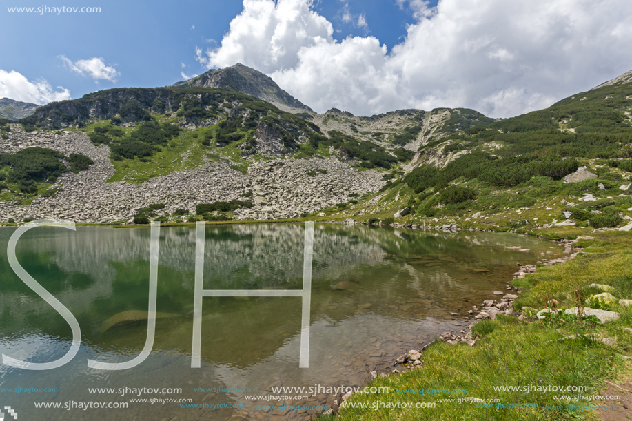 Amazing Landscape with Muratovo Lake and Muratov peak, Pirin Mountain, Bulgaria