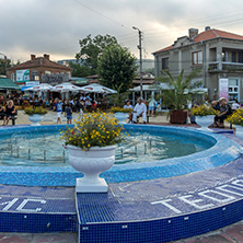 OBZOR, BULGARIA - JULY 26, 2014: Street in the center of resort of Obzor, Burgas region, Bulgaria