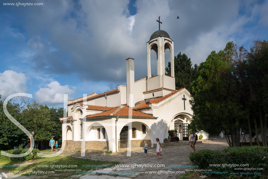 OBZOR, BULGARIA - JULY 29, 2014: Orthodox Church of St. John the Forerunner in resort of Obzor, Burgas region, Bulgaria