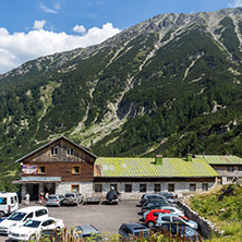 BANSKO, BULGARIA - AUGUST 13, 2013: Vihren hut in Pirin Mountain, Bulgaria