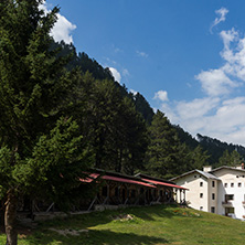 BANSKO, BULGARIA - AUGUST 13, 2013: Banderitsa hut in Pirin Mountain, Bulgaria