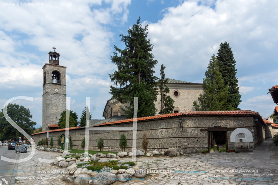 BANSKO, BULGARIA - AUGUST 13, 2013: The Church of the Holy Trinity in town of Bansko, Blagoevgrad Region, Bulgaria