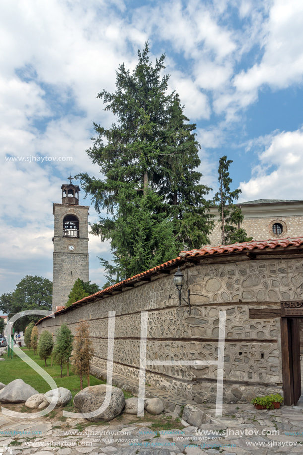 BANSKO, BULGARIA - AUGUST 13, 2013: The Church of the Holy Trinity in town of Bansko, Blagoevgrad Region, Bulgaria