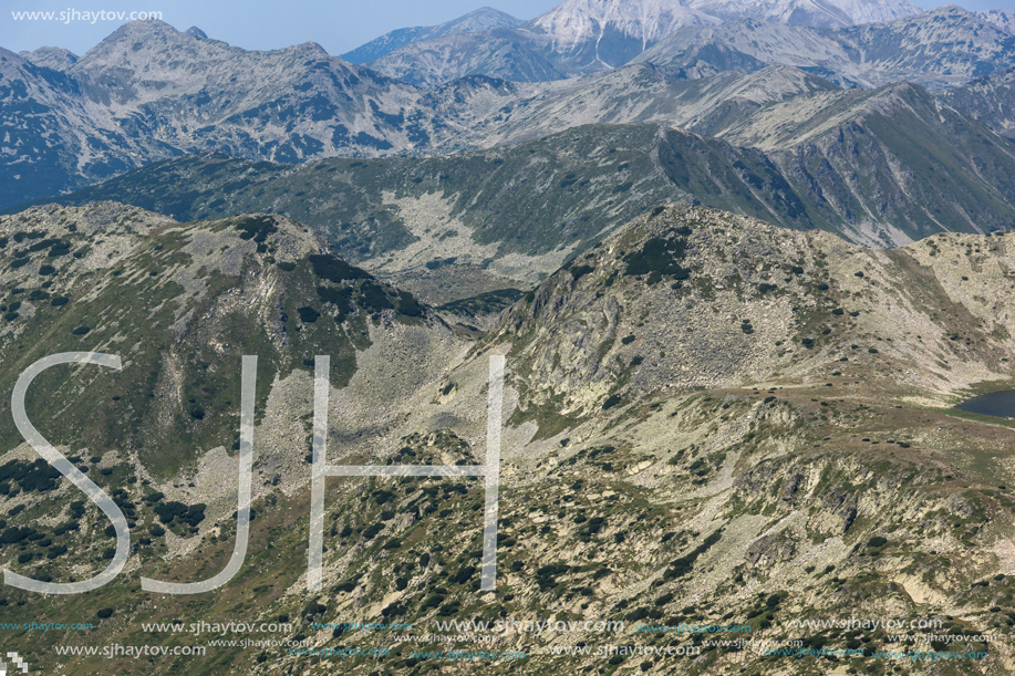 Amazing Panorama from Kamenitsa peak, Pirin Mountain, Bulgaria