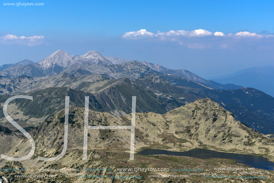 Amazing Panorama from Kamenitsa peak, Pirin Mountain, Bulgaria