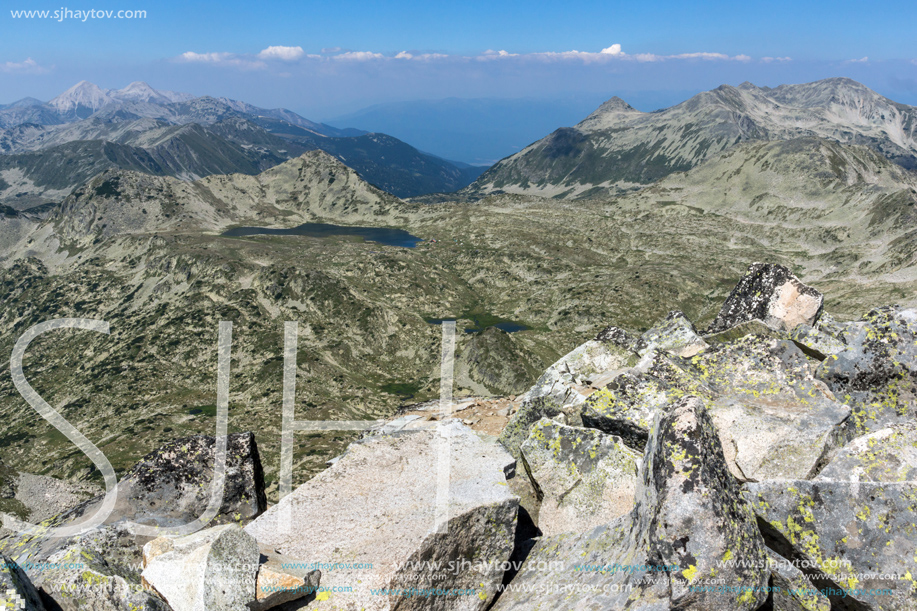 Amazing Panorama from Kamenitsa peak, Pirin Mountain, Bulgaria