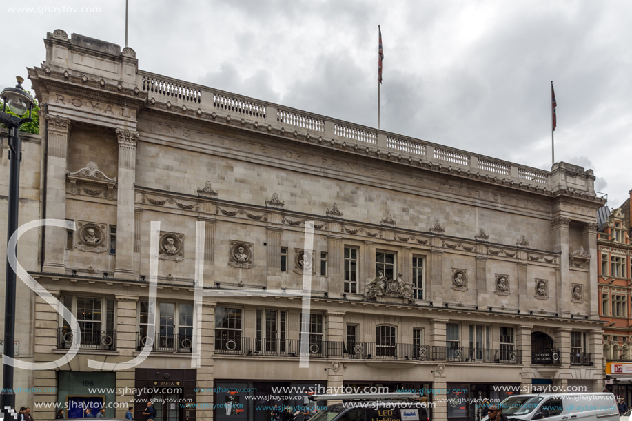 LONDON, ENGLAND - JUNE 16 2016: Clouds over Regent Street, City of London, England, Great Britain