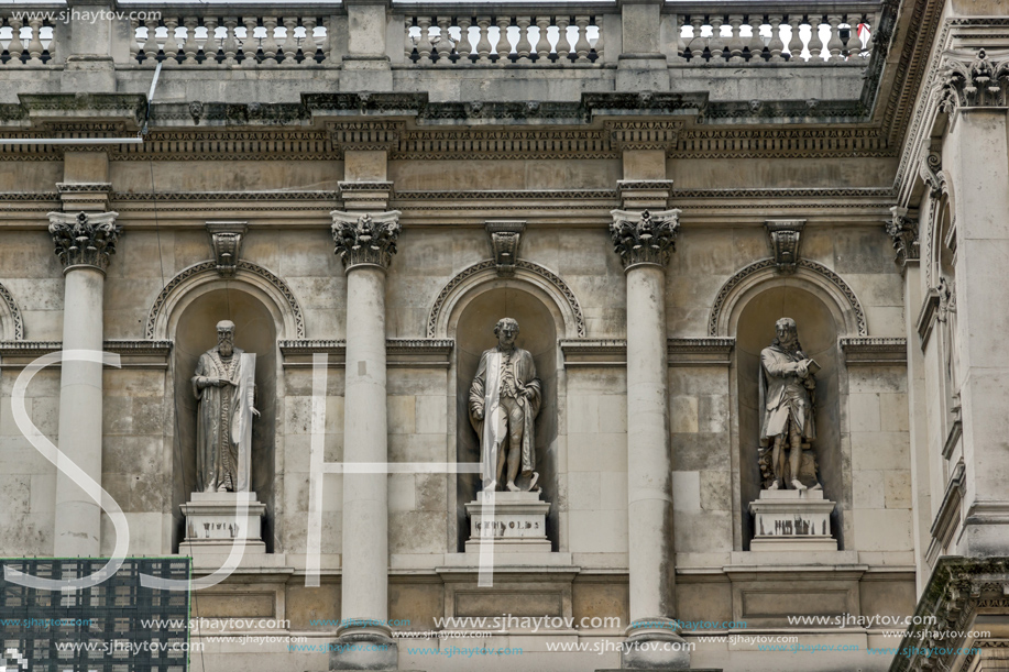 LONDON, ENGLAND - JUNE 16 2016: Royal Academy of Arts, City of London, England, Great Britain