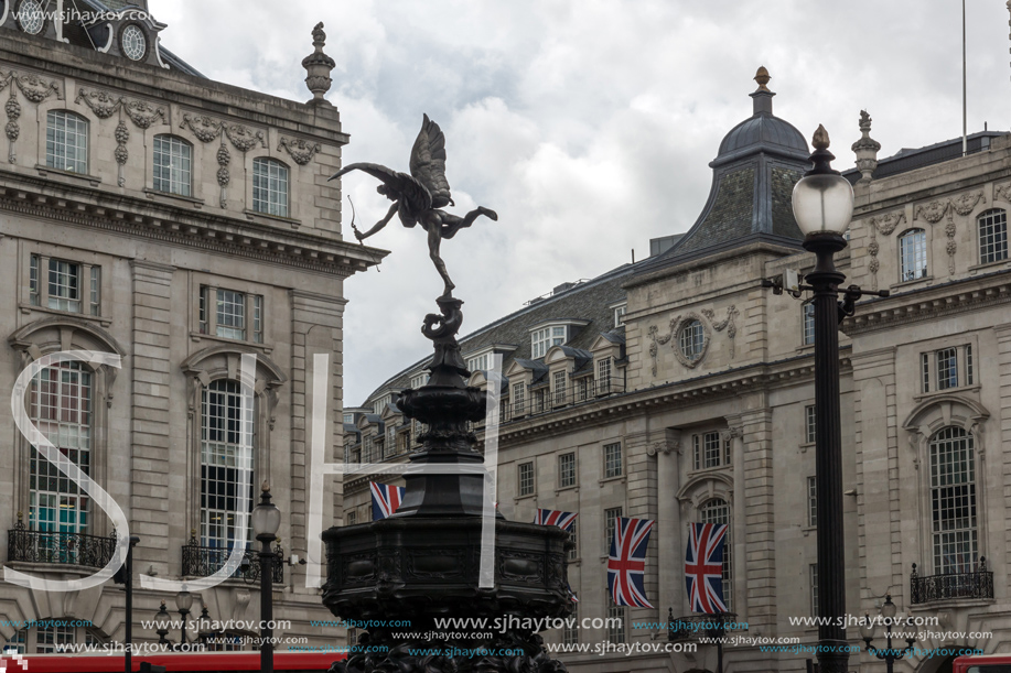 LONDON, ENGLAND - JUNE 16 2016: Piccadilly Circus, City of London, England, Great Britain