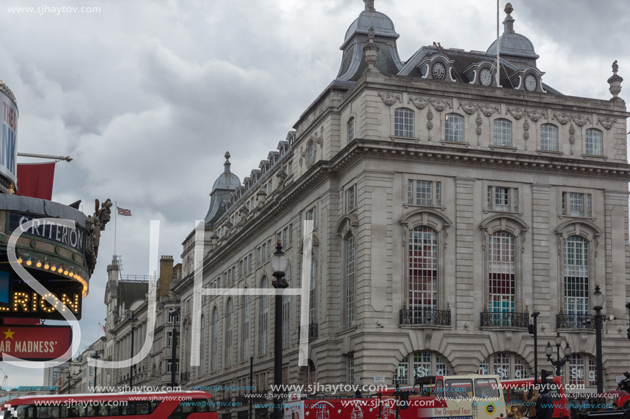 LONDON, ENGLAND - JUNE 16 2016: Piccadilly Circus, City of London, England, Great Britain