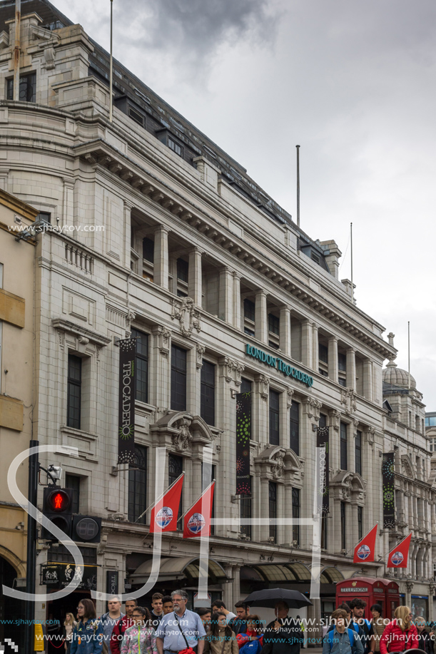 LONDON, ENGLAND - JUNE 16 2016: Piccadilly Circus, City of London, England, Great Britain