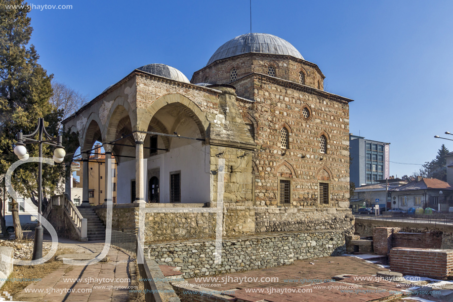 KYUSTENDIL, BULGARIA - JANUARY 15, 2015: Ahmed Bey Mosque - Historical Museum in Town of Kyustendil, Bulgaria