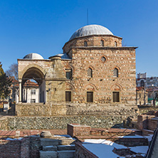 KYUSTENDIL, BULGARIA - JANUARY 15, 2015: Ahmed Bey Mosque - Historical Museum in Town of Kyustendil, Bulgaria