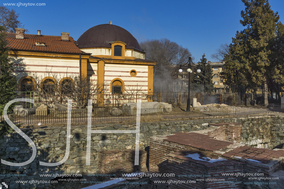 KYUSTENDIL, BULGARIA - JANUARY 15, 2015: Ahmed Bey Mosque - Historical Museum in Town of Kyustendil, Bulgaria