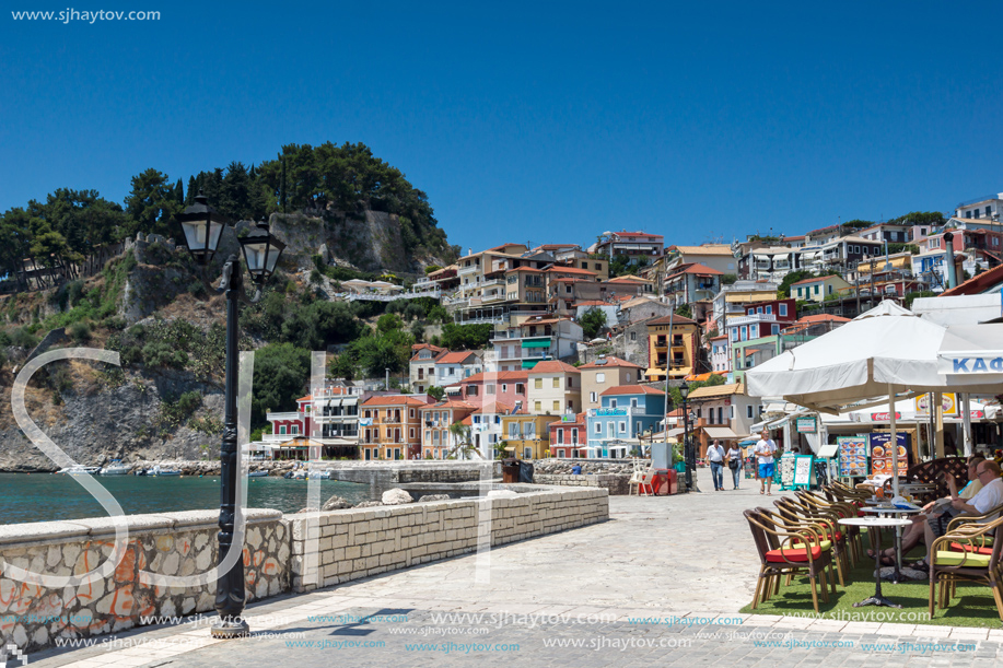 PARGA, GREECE - JULY 17, 2014: Amazing summer view of town of Parga, Epirus, Greece