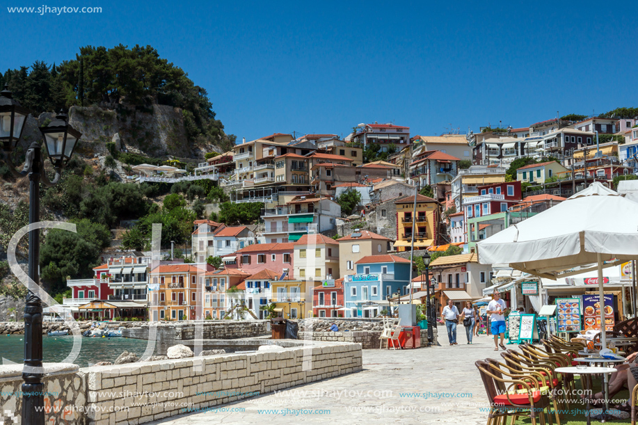 PARGA, GREECE - JULY 17, 2014: Amazing summer view of town of Parga, Epirus, Greece